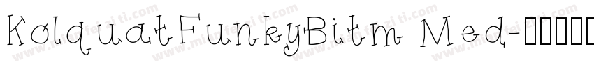 KolquatFunkyBitm Med字体转换